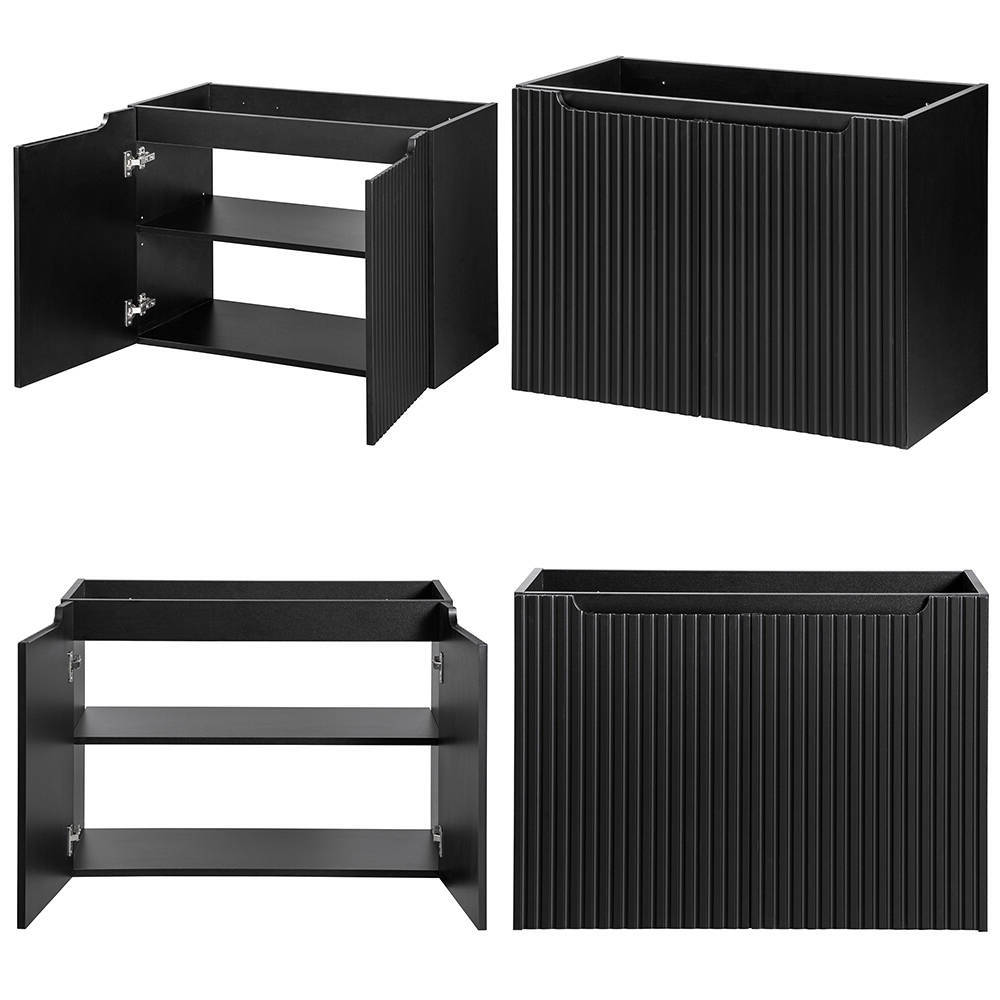 Meuble sous-lavabo Skelbolu avec portes [en.casa]