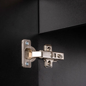 Meuble-lavabo Skelbolu avec portes rainurées [en.casa]