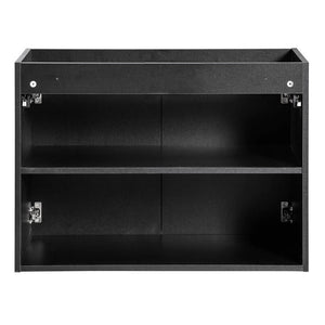 Meuble-lavabo Skelbolu avec portes rainurées [en.casa]