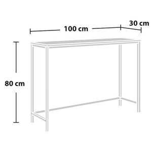 Table console Kronoby 80 x 100 x 30 cm [en.casa]