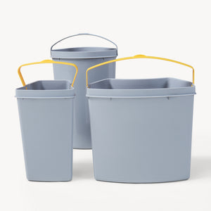 Poubelle encastrable Kollby gris [en.casa]