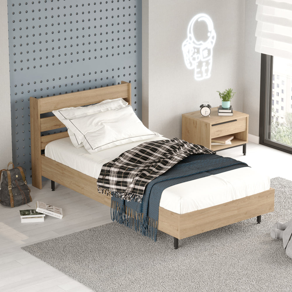 Lit simple Vesanto 100 x 200 cm [en.casa]