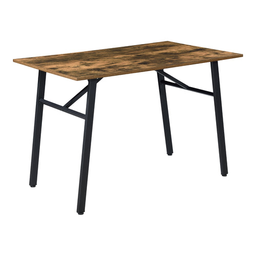 Table à manger Flatanger 110x70x75cm pour 4 personnes Ton bois foncé [en.casa]