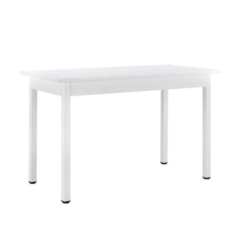 Croquis coté [en.casa] Ensemble de Table à Manger et Chaises Set de Table à Manger et Chaises MDF Placage Acier Revêtu par Poudre Fritté Plastique 120 cm x 60 cm x 75 cm