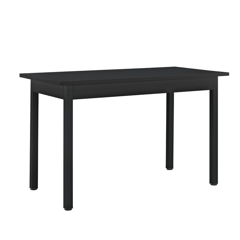 Croquis coté [en.casa] Ensemble de Table à Manger et Chaises Set de Table à Manger et Chaises MDF Placage Acier Revêtu par Poudre Fritté Plastique 120 cm x 60 cm x 75 cm