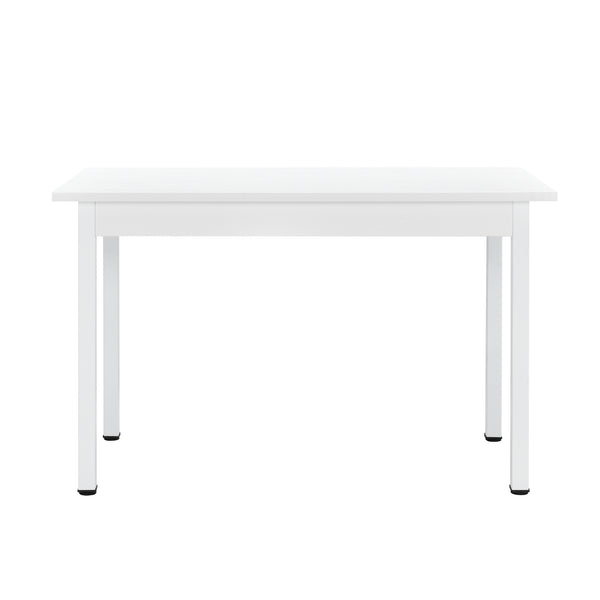 [en.casa] Ensemble de Table à Manger et Chaises Set de Table à Manger et Chaises MDF Placage Acier Revêtu par Poudre Fritté Plastique 120 cm x 60 cm x 75 cm