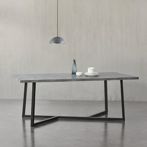 Table à manger Sjöbo 200x100x76cm différentes couleurs en.casa