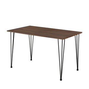 Meuble de salle à manger Vihti 120cm x 70cm x 75cm Gris Effet Bois [en.casa]