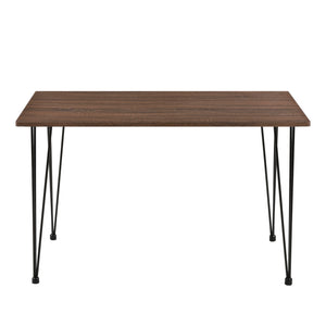 Meuble de salle à manger Vihti 120cm x 70cm x 75cm Gris Effet Bois [en.casa]