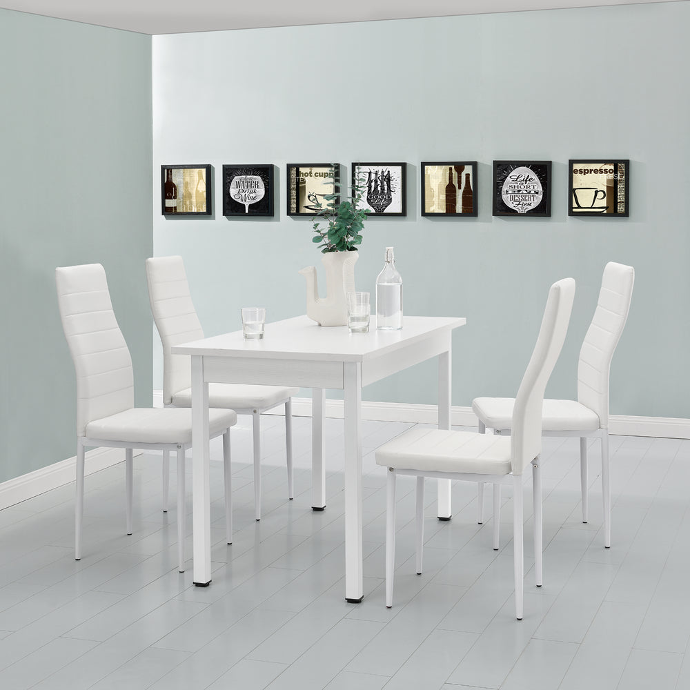 Ensemble de salle à manger Jørpeland (set, 5 pièces) 120x60 cm différentes couleurs [en.casa] - premiumXL