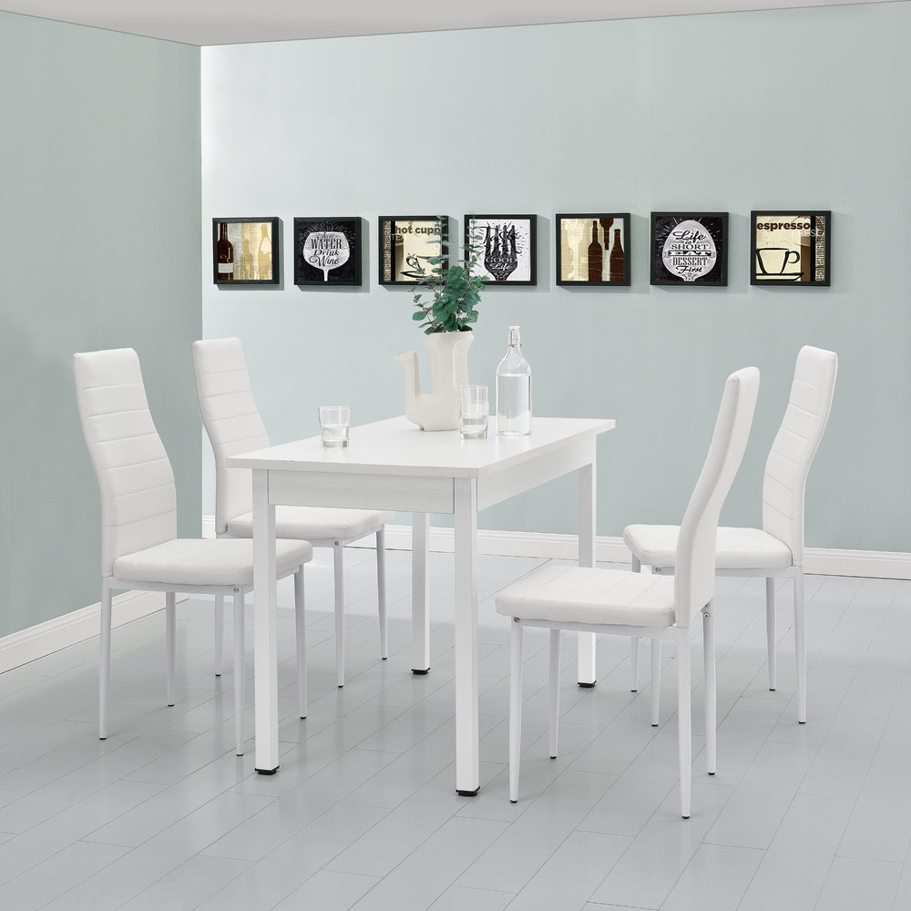 Ensemble de salle à manger Jørpeland (set, 5 pièces) 120x60 cm différentes couleurs [en.casa] - premiumXL