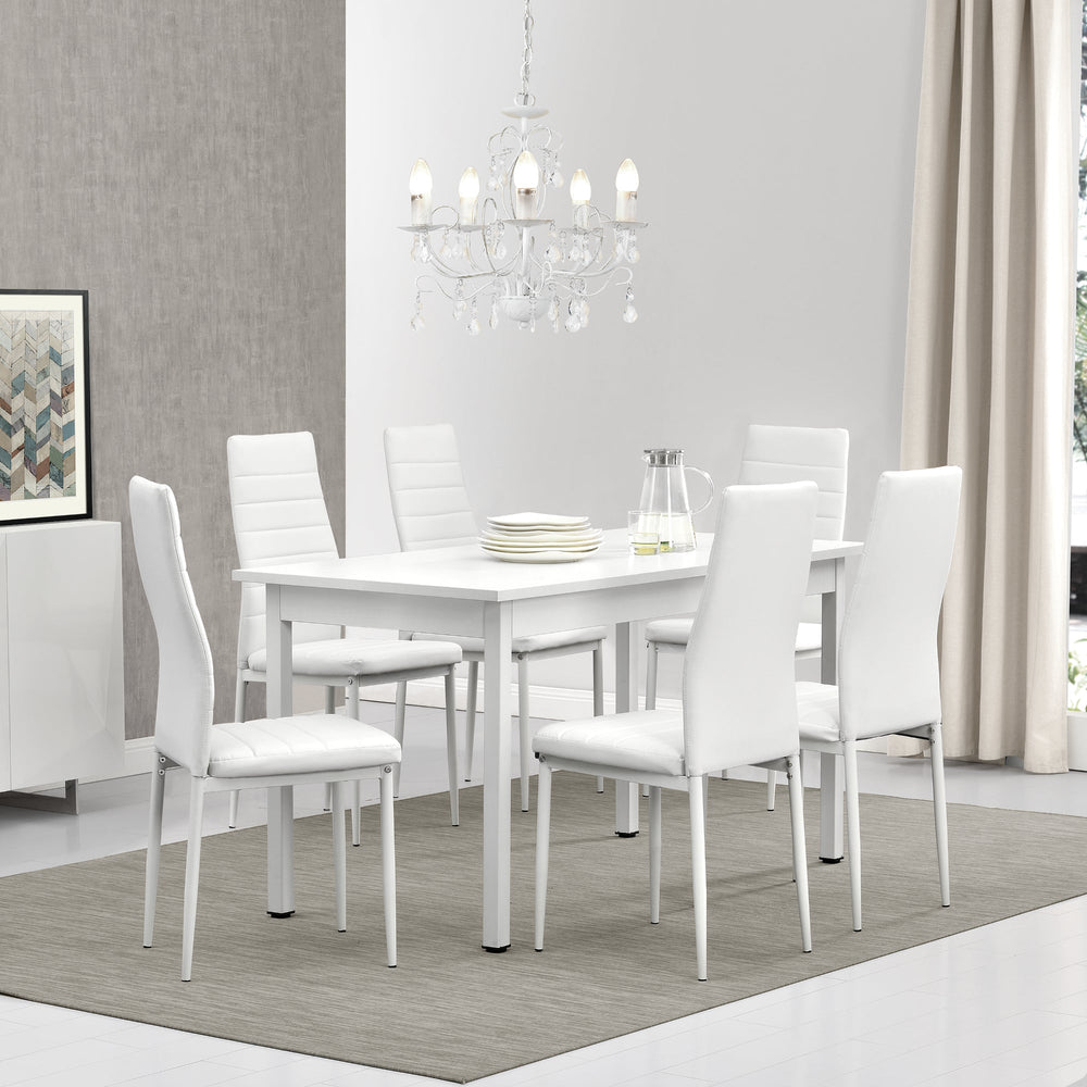Ensemble salle à manger Bjerkvik (set, 7 pièces) 140x60 cm en différentes couleurs [en.casa] - premiumXL