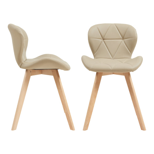 Esszimmerstuhl Älmhult 2 - er Set 78x47x52 cm Kunstleder versch. Farben [en.casa] - premiumXL