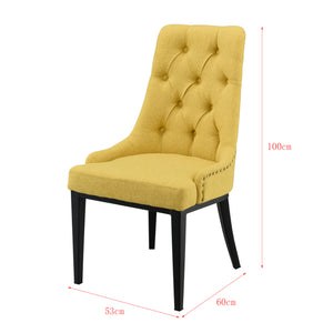 Chaise de Salle à Manger Chester Motif Chesterfield 100x53x60 cm plusieurs couleurs [en.casa]