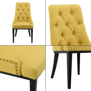 Chaise de Salle à Manger Chester Motif Chesterfield 100x53x60 cm plusieurs couleurs [en.casa]