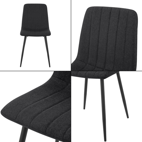 Chaise de salle à manger Elsern lot de 2 en différentes couleurs [en.casa]