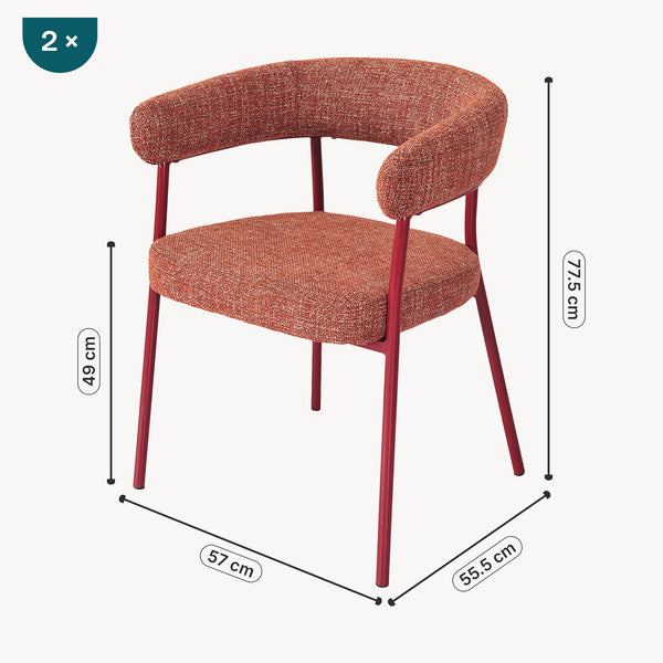 Chaise de salle à manger Huk [en.casa]