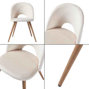 Lot de 2 chaises de salle à manger Karijoki 77 x 50 x 55 cm [en.casa]