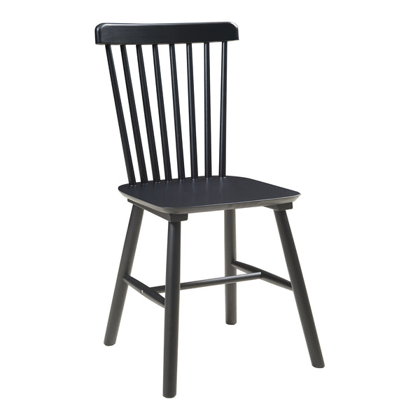 Lot de 2 chaises de salle à manger Karmoy bois d'hévéa 89 x 46 x 52 cm [en.casa]