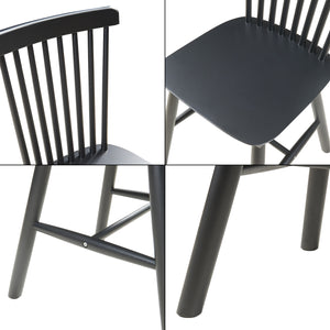 Lot de 2 chaises de salle à manger Karmoy bois d'hévéa 89 x 46 x 52 cm [en.casa]