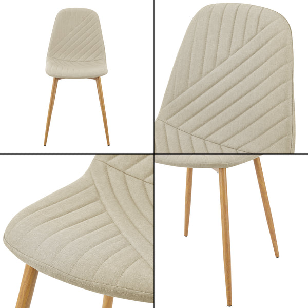Lot de 2 chaises de salle à manger Köfering 87 x 44 x 51 cm [en.casa]