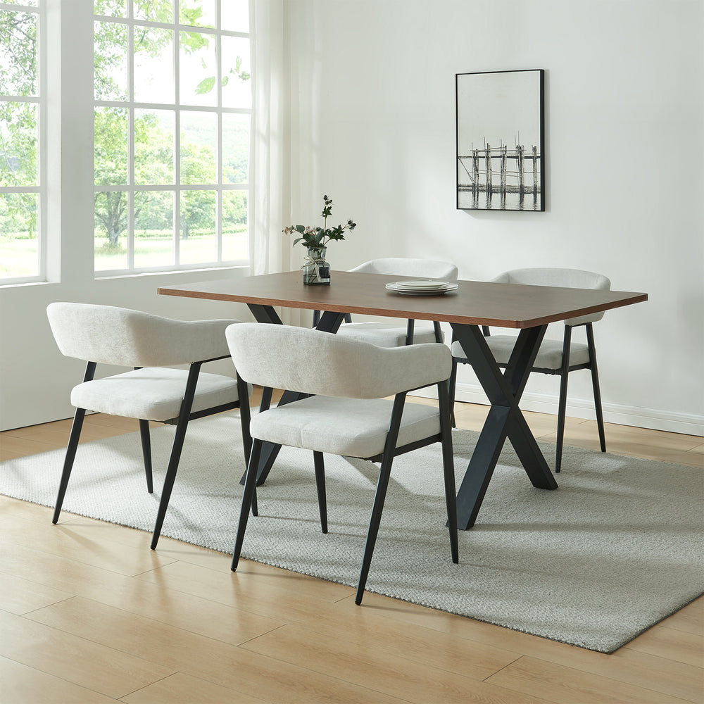 Lot de chaises de salle à manger Kohlmand 77 x 59 x 55 cm [en.casa]