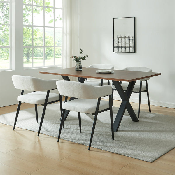 Lot de chaises de salle à manger Kohlmand 77 x 59 x 55 cm [en.casa]