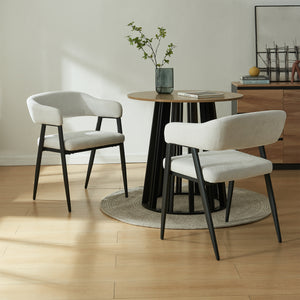 Lot de chaises de salle à manger Kohlmand 77 x 59 x 55 cm [en.casa]