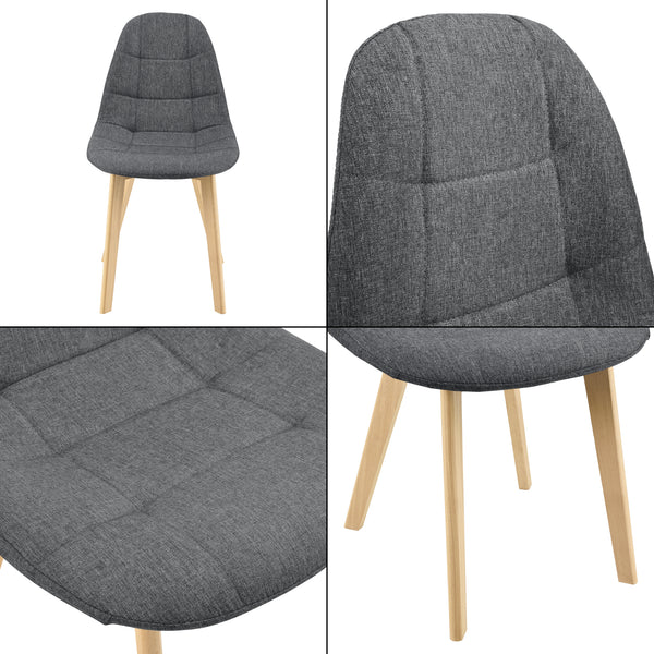 Lot de 2 Chaises de Salle à Manger Kopparberg 86 x 53 x 47 cm plusieurs couleurs [en.casa]