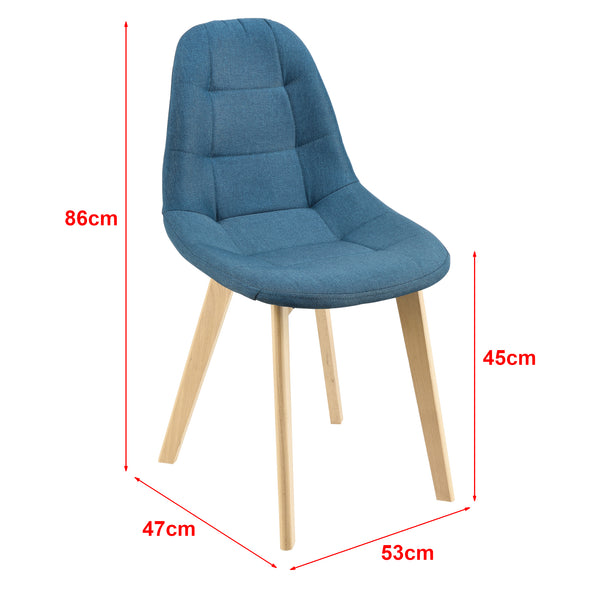Chaise de salle à manger Kopparberg lot de 6 différentes couleurs en.casa