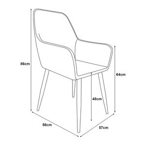 Ensemble de chaises de salle à manger Hollola [en.casa]