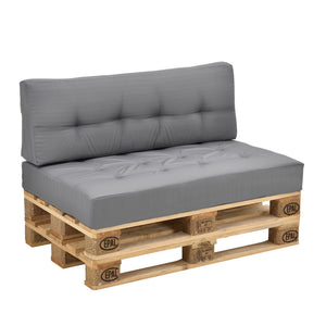 [en.casa] Coussin d’assise / de dossier / d’angle avec palette ou en kit pour canapé euro palette In/Extérieur meubles rembourrés