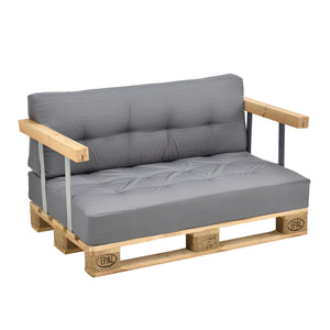 [en.casa] Coussin d’assise / de dossier / d’angle avec palette ou en kit pour canapé euro palette In/Extérieur meubles rembourrés