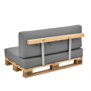 [en.casa] Coussin d’assise / de dossier / d’angle avec palette ou en kit pour canapé euro palette In/Extérieur meubles rembourrés
