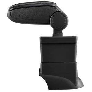 [pro.tec] Accoudoir - avec compartiment - rembourré - noir , gris couvercle de tissu 