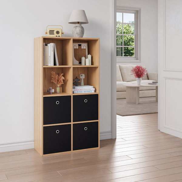 Boîte pliante lot de 10 30x30x28 cm en tissu non tissé différentes couleurs en.casa