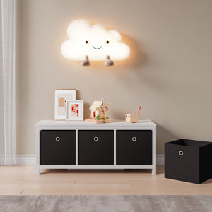 Boîte pliante lot de 10 30x30x28 cm en tissu non tissé différentes couleurs en.casa