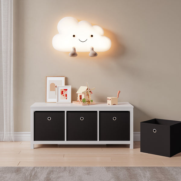 Boîte pliante lot de 10 30x30x28 cm en tissu non tissé différentes couleurs en.casa