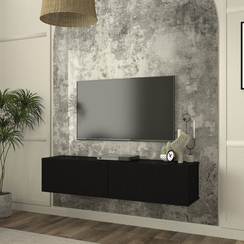 Meuble TV mural Verpsboga 135 x 32 x 30 cm [en.casa]