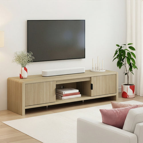 Meuble TV Lukkodso 150 x 40 x 40 cm [en.casa] 