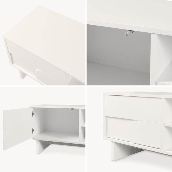 Meuble TV Katanshumn avec 2 portes [en.casa]