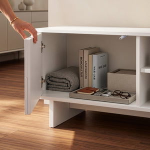 Meuble TV Katanshumn avec 2 portes [en.casa]