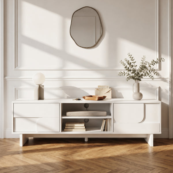 Meuble TV Katanshumn avec 2 portes [en.casa]