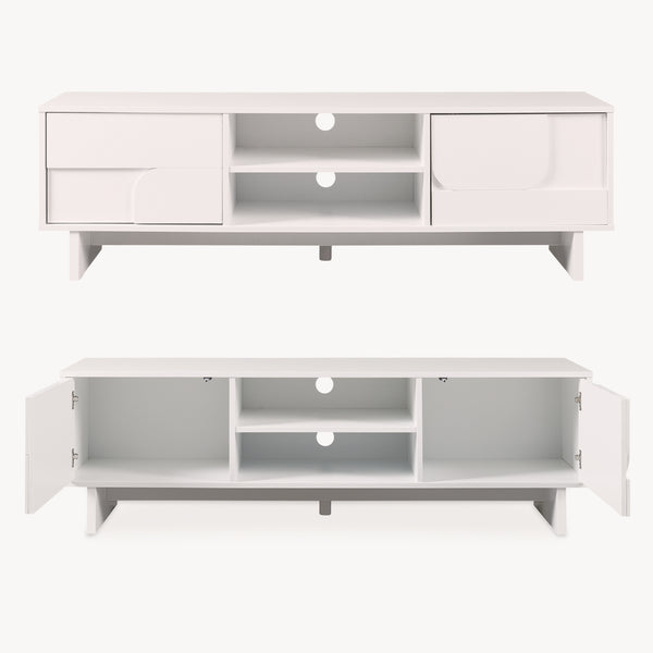 Meuble TV Katanshumn avec 2 portes [en.casa]