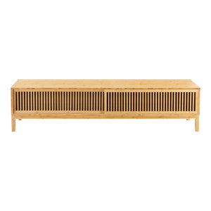 Meuble TV Videbæk bambou naturel [en.casa]