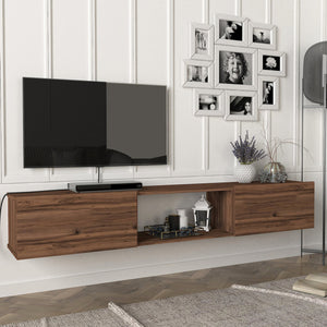 Meuble TV Paltamo 180x31x29,5cm en différentes couleurs [en.casa] - premiumXL