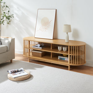 Meuble TV Jarvenpaa bambou naturel [en.casa] 