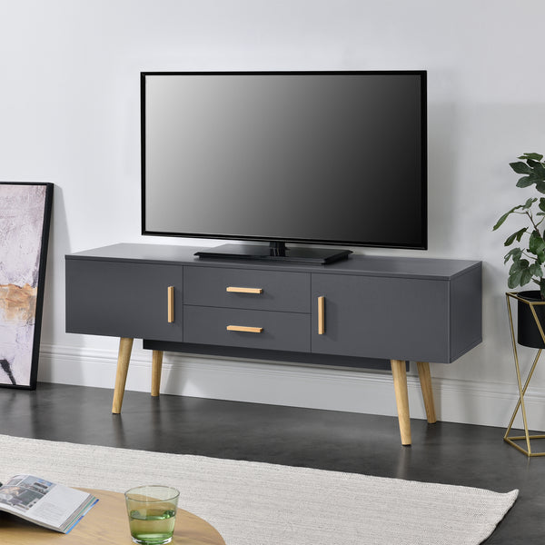 Meuble TV Alavus 140 x 40 x 56 cm [en.casa]
