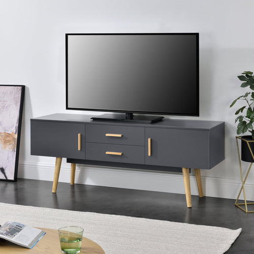 Meuble TV Alavus 140 x 40 x 56 cm [en.casa]