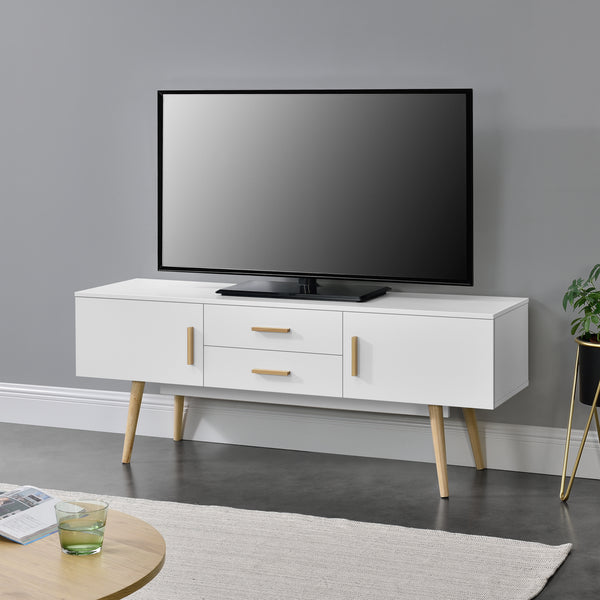 Meuble TV Alavus 140 x 40 x 56 cm [en.casa]